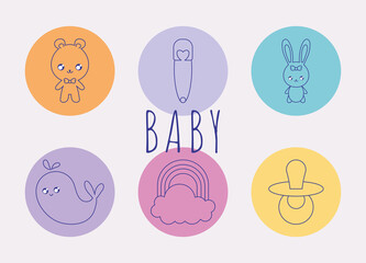 six baby items