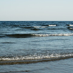 waves on the irish beach