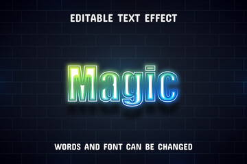 Fototapeta premium Magic text - neon style text effect