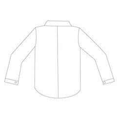 洗濯物の畳み方。白シャツを裏返す