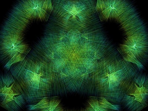 abstract green background with scratches and lines © CosmicAnimation