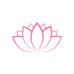 Lotus icon design template illustration isolated