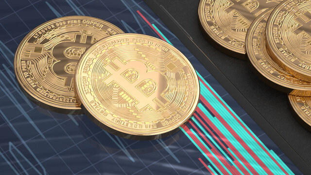 4K, Hi-res photos of Bitcoin, the most popular and profitable cryptocurrency. Perfect for editorial photos and more.