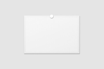 Blank Polaroid For Photo Frame Mockup. 3D Render.