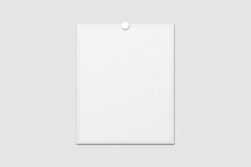 Blank Polaroid For Photo Frame Mockup. 3D Render.