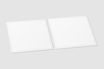 Blank Polaroid For Photo Frame Mockup. 3D Render.