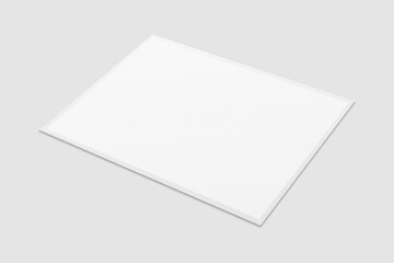 Blank Polaroid For Photo Frame Mockup. 3D Render.