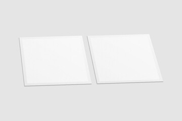 Blank Polaroid For Photo Frame Mockup. 3D Render.