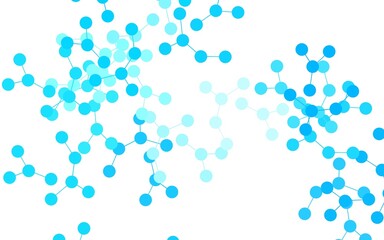 Light BLUE vector texture with artificial intelligence concept.