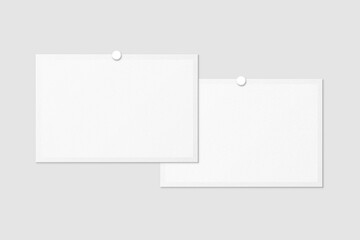 Blank Polaroid For Photo Frame Mockup. 3D Render.
