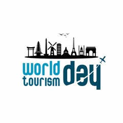 Fototapeta premium vector illustration of tourism icon in the world tourism day