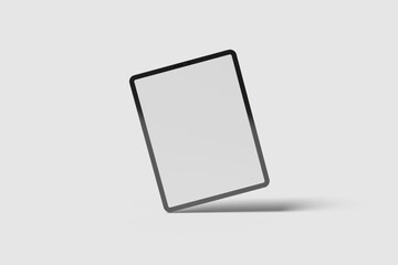 Blank Tablet Pro For Device Mockup. 3D Render.