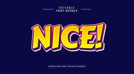Naklejka na ściany i meble Editable text effect bold modern style. Sale deal special nice subscribe.