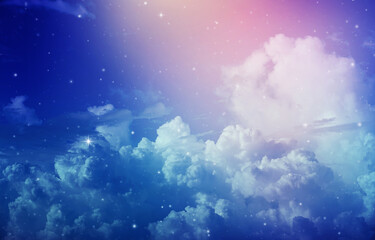 night sky with stars.