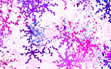 Obraz premium Light Pink vector texture with abstract forms.