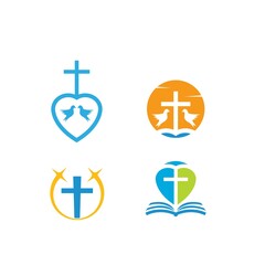 Obraz premium church icon vector illustration design