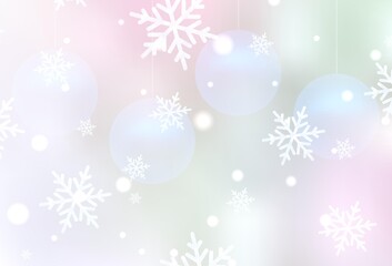 Light Pink, Yellow vector layout in New Year style.