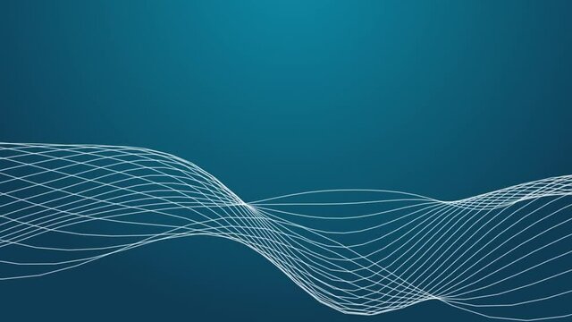 Wave form on blue with title area