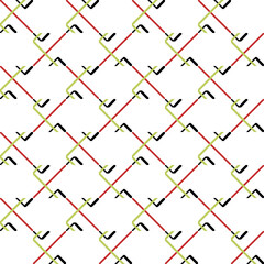 Seamless pattern of tiled cobblestone, basket. Geometric mosaic street tiles. For background, fabric,card. Vector illustration.