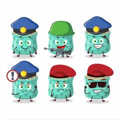 A dedicated Police officer of dried rosemary mascot design style