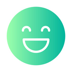 happy gradient icon