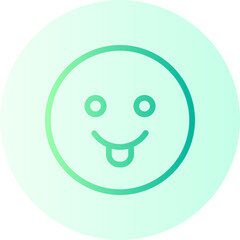 tongue gradient icon