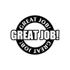 Great job symbol isolated on white background