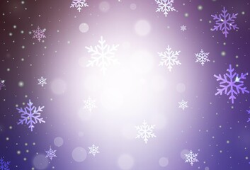 Light Purple vector background in Xmas style.