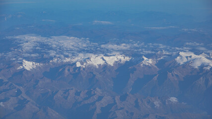 Naklejka premium view of mountains