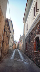 Fototapeta premium narrow street in old town