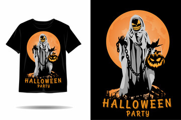 Halloween party silhouette t shirt design
