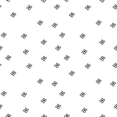 Seamless vector pattern with black flowers on white isolated hand drawn background. Botanical,Floral line print in doodle style.Designs for textiles,fabric,wrapping paper,packaging,social media,web.