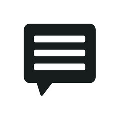 isolated message bubble icon