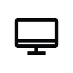 LCD tv monitor isolated icon