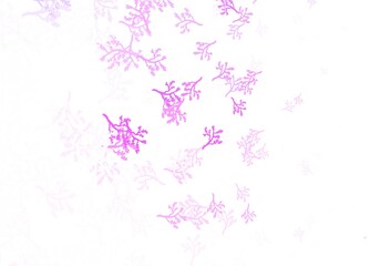 Light Purple, Pink vector abstract pattern with sakura.