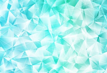 Light Green vector background with triangles.