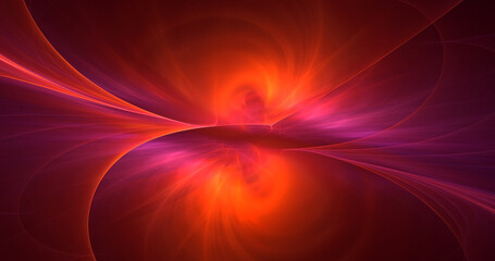 3D rendering abstract colorful fractal light background