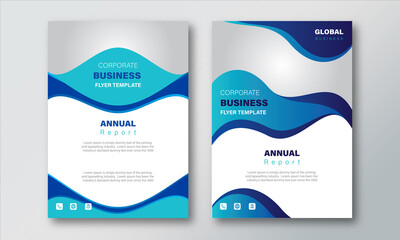 Annual Report Layout Design Template. Corporate Business flyer Background,  Catalog, Cover, Booklet, Brochure, Magazine, Poster, Corporate Presentation, Portfolio, Banner, Web, Design Concept Idea.