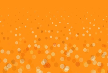 Light Orange vector template with circles.