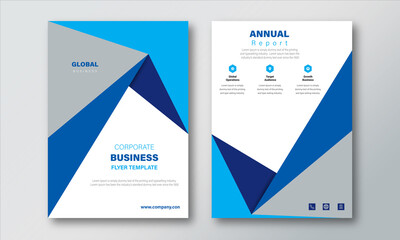 Annual Report Layout Design Template. Corporate Business flyer Background,  Catalog, Cover, Booklet, Brochure, Magazine, Poster, Corporate Presentation, Portfolio, Banner, Web, Design Concept Idea.