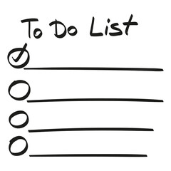 To Do blank List.