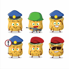 A dedicated Police officer of rosemary mascot design style
