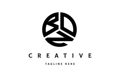 BON creative circle three letter logo