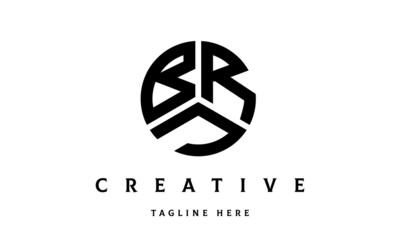 BRJ creative circle three letter logo