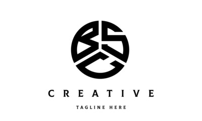 BSC creative circle three letter logo
