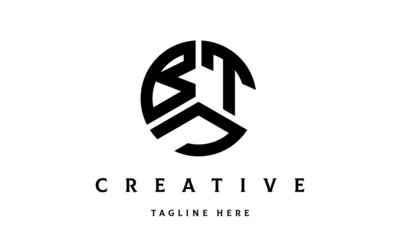 BTJ creative circle three letter logo