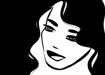 silhouette of a woman