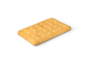 Cracker isolated on white background.