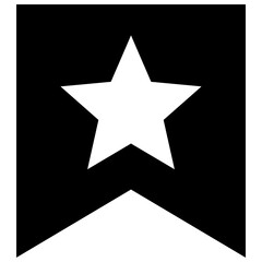 bookmark icon on white background