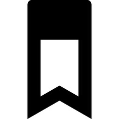 bookmark icon on white background
